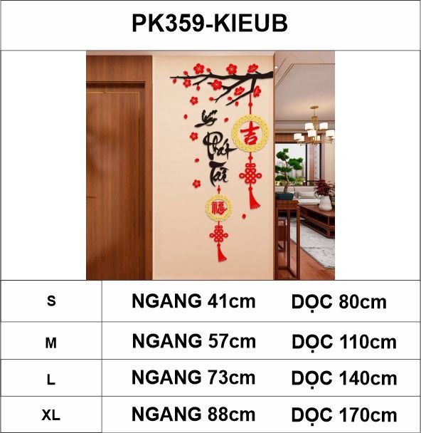 Tranh mica EPeBen dán tường nổi 3d hình Phát Tài,Phát Lộc decor Trang Trí Tết 2025 