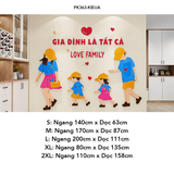  Tranh mica EPeBen dán tường nổi 3d Happy House, Love Family trang trí Phòng cho bé, Phòng khách, Nhà Bếp 