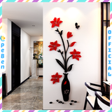  Tranh mica EPeBen dán tường nổi 3d hình Bình hoa rực rỡ decor trang trí Phòng khách, Phòng ngủ, Phòng làm việc, Cửa hàng 