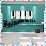  Tranh mica EPeBen dán tường nổi 3d Hình Piano Mucsic trang trí Phòng học nhạc, Phòng trà, Quán café 