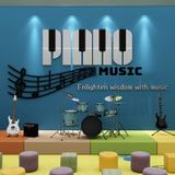 Tranh mica EPeBen dán tường nổi 3d Hình Piano Mucsic trang trí Phòng học nhạc, Phòng trà, Quán café 