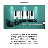  Tranh mica EPeBen dán tường nổi 3d Hình Piano Mucsic trang trí Phòng học nhạc, Phòng trà, Quán café 