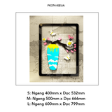  Tranh mica EPeBen dán tường nổi 3d Bình hoa sắc xuân decor trang trí Phòng khách, Phòng ngủ, Phòng làm việc, Cửa hàng 