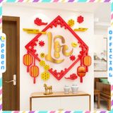  Tranh mica EPeBen dán tường nổi 3d hình Phúc ,Tài ,Lộc decor Trang Trí Tết 2025 