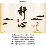  Tranh mica EPeBen dán tường nổi 3d Tranh mica chữ Phúc trang trí Phòng khách, Phòng ngủ 