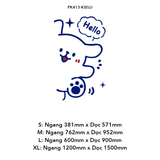  Tranh mica EPeBen dán tường nổi 3d hình Say Hello Trang Trí Phòng Trẻ Em,Mẫu Giáo, Lớp Học 