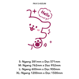 Tranh mica EPeBen dán tường nổi 3d hình Say Hello Trang Trí Phòng Trẻ Em,Mẫu Giáo, Lớp Học 