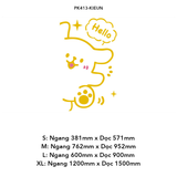  Tranh mica EPeBen dán tường nổi 3d hình Say Hello Trang Trí Phòng Trẻ Em,Mẫu Giáo, Lớp Học 