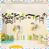  Tranh mica EPeBen dán tường nổi 3d hình Phong Cảnh nông thôn decor trang trí,Nhà Hàng,Phòng Khách 