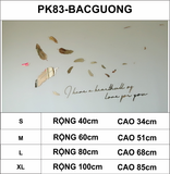  Tranh mica EPeBen dán tường nổi 3d hình lông vũ decor trang trí phòng khách phòng ngủ phong cách hiện đại 