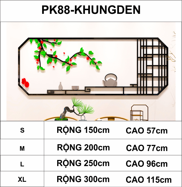  Tranh mica EPeBen dán tường nổi 3d hình bàn tiệc trà mùa xuân decor trang trí phòng khách, nhà cửa 