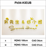  Tranh dán tường mica 3d decor khổ lớn Tranh chữ home các loại 