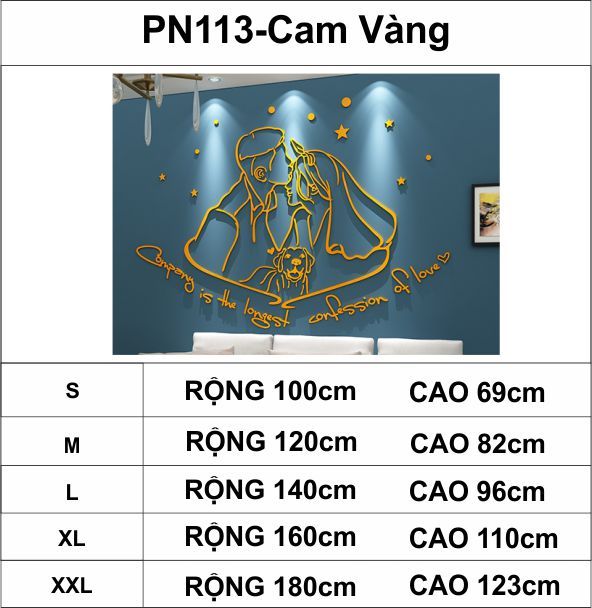 Tranh mica EPeBen dán tường nổi 3d hình Cô Dâu Chú Rể decor trang trí phòng cưới, phòng ngủ, tiệm áo cưới 