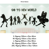  Tranh mica EPeBen dán tường nổi 3d hình Thế giới one piece decor trang trí Phòng ngủ, Mầm non, Phòng Game Thủ 