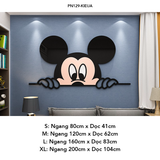  Tranh mica EPeBen dán tường nổi 3d hình dán Micky Mouse, Hello Kitty decor trang trí Phòng ngủ, Phòng học cho bé 