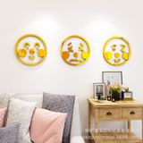  Tranh mica EPeBen dán tường nổi 3d hình Biểu tượng cảm xúc Trang Trí Phòng Cho Bé,Mẫu Giáo, Lớp Học 