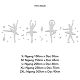  Tranh mica EPeBen dán tường nổi 3d hình thiếu nữ múa ba lê décor, trang trí Phòng ngủ, Phòng làm việc, Phòng nhạc 