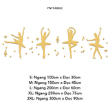  Tranh mica EPeBen dán tường nổi 3d hình thiếu nữ múa ba lê décor, trang trí Phòng ngủ, Phòng làm việc, Phòng nhạc 