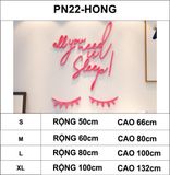  Tranh mica EPeBen dán tường nổi 3d hình đôi mắt lông mi sleep ngủ decor trang trí phòng ngủ, phòng trọ, phòng cưới 
