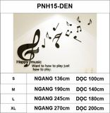 Tranh mica EPeBen dán tường nổi 3d Nốt Nhạc trang trí Phòng cho bé, Phòng khách 