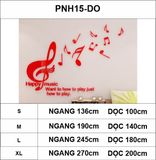  Tranh mica EPeBen dán tường nổi 3d Nốt Nhạc trang trí Phòng cho bé, Phòng khách 