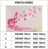  Tranh mica EPeBen dán tường nổi 3d Nốt Nhạc trang trí Phòng cho bé, Phòng khách 