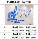  Tranh mica EPeBen dán tường nổi 3d Nốt Nhạc trang trí Phòng cho bé, Phòng khách 