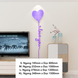  Tranh mica EPeBen dán tường nổi 3d hình I Love You Bóng Trái Tim decor trang trí Phòng Ngủ, Nhà Đẹp 