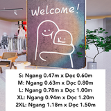  Tranh mica EPeBen dán tường nổi 3d hình Welcome! decor trang trí Quán Trà Sữa, Cửa Hàng 