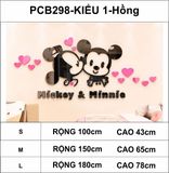  Tranh mica EPeBen dán tường nổi 3d hình mickey và minnie dễ thương decor trang trí phòng ngủ vợ chồng, phòng cho bé 