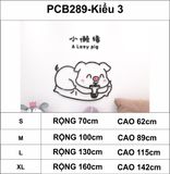  Tranh mica EPeBen dán tường nổi 3d hình Bé Heo Welcome trang trí cửa ra vào, cửa hàng, quán ăn, địa điểm kinh doanh - 