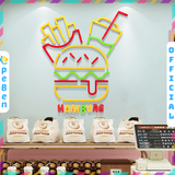  Tranh mica EPeBen dán tường nổi 3d hình Bánh Humberger decor trang trí Cửa Hàng, Lò Bánh 