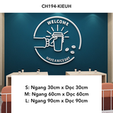  Tranh mica EPeBen dán tường nổi 3d hình coffee time to go take away,mèo, đồ uống décor Quán Cà Phê trang trí Trà Sữa 