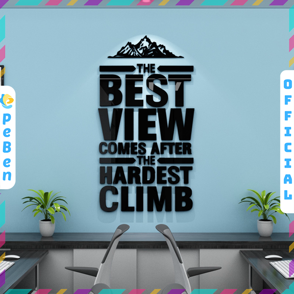  Tranh mica EPeBen dán tường nổi 3d hình best view Tạo Động Lực decor trang trí Văn Phòng, Phòng Làm Việc 