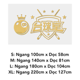  Tranh mica EPeBen dán tường nổi 3d hình trái bida, gậy bida décor Quán Bida trang trí CLB bida, Logo quán, bi-a, billard 