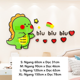  Tranh mica EPeBen dán tường nổi 3d hình Khủng Long Vịt Dễ Thương Bắn Tim biu, trang trí Mẫu Giáo, cửa hàng, Phòng cho bé 