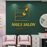  Tranh mica EPeBen dán tường nổi 3d hình ngón tay trang trí cửa hàng làm móng tay và lông mi, thẩm mỹ viện, salon, nail 