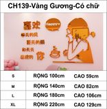  Tranh mica EPeBen dán tường nổi 3d hình cô gái vui vẻ Happy decor trang trí quán cafe, trà chanh, trà sữa 