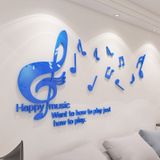  Tranh mica EPeBen dán tường nổi 3d Nốt Nhạc trang trí Phòng cho bé, Phòng khách 