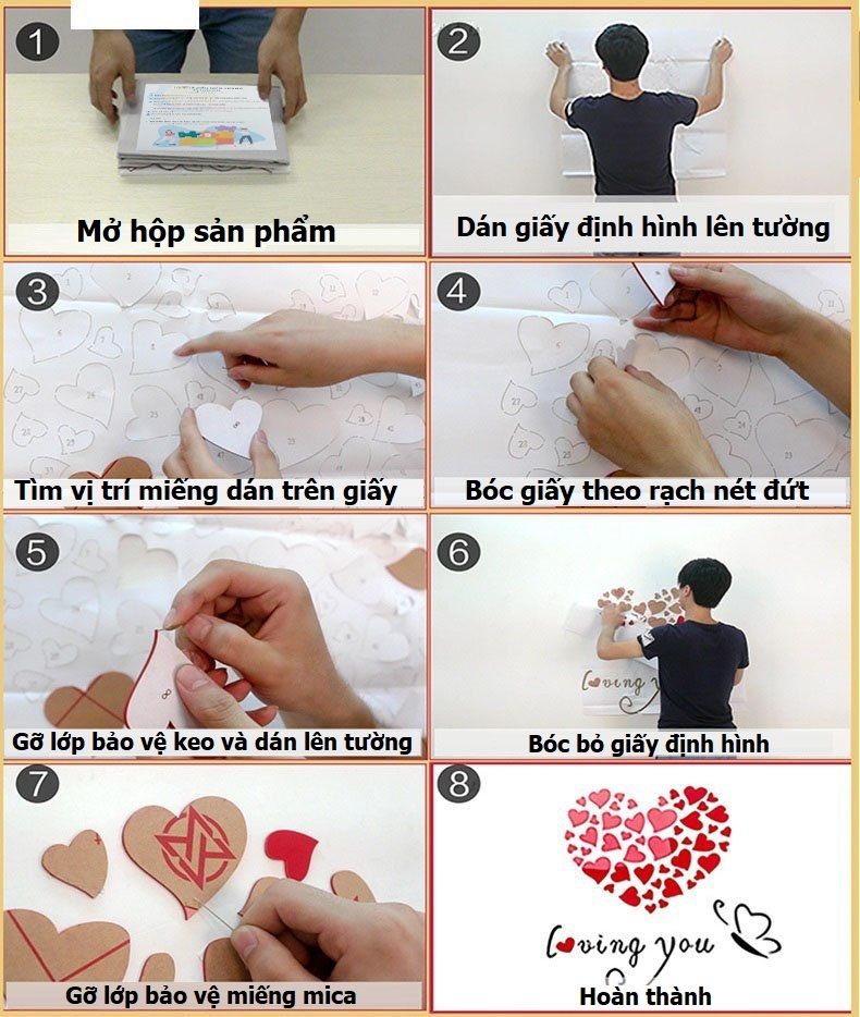  Tranh mica EPeBen dán tường nổi 3d hình Tường Checkin thỏ gấu đáng yêu Verynice day Be Happy decor trang trí Cửa Hàng 