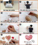  Tranh mica EPeBen dán tường nổi 3d hình Sweet Love decor trang trí tường nhà, phòng khách, phòng ngủ 