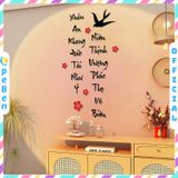  Tranh mica EPeBen dán tường nổi 3d hình Xuân An Khang decor Trang Trí Tết 2025 