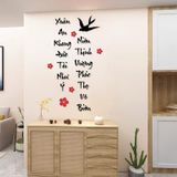  Tranh mica EPeBen dán tường nổi 3d hình Xuân An Khang decor Trang Trí Tết 2025 