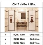 Tranh mica EPeBen dán tường nổi 3d hình dán cửa nhà vệ sinh wc toilet decor trang trí cửa hàng, shop thời trang 