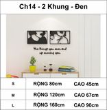  Tranh mica EPeBen dán tường nổi 3d hình cặp đôi decor trang trí cửa hàng, quán nước, shop thời trang 