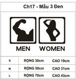  Tranh mica EPeBen dán tường nổi 3d hình dán cửa nhà vệ sinh wc toilet decor trang trí cửa hàng, shop thời trang 