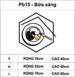 Tranh mica EPeBen dán tường nổi 3d hình chữ hình nhỏ lục giác decor trang trí quán cafe, trà chanh, trà sữa 