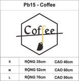  Tranh mica EPeBen dán tường nổi 3d hình chữ hình nhỏ lục giác decor trang trí quán cafe, trà chanh, trà sữa 