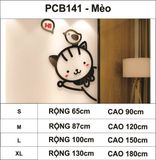  Tranh mica EPeBen dán tường nổi 3d hình Mèo Chó Thỏ dễ thương Dán Cửa decor trang trí mầm non, phòng cho bé 