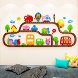  Tranh mica EPeBen dán tường nổi 3d hình xe cộ ô tô đường xá giao thông, xây dựng, decor trang trí phòng cho bé, mầm non 